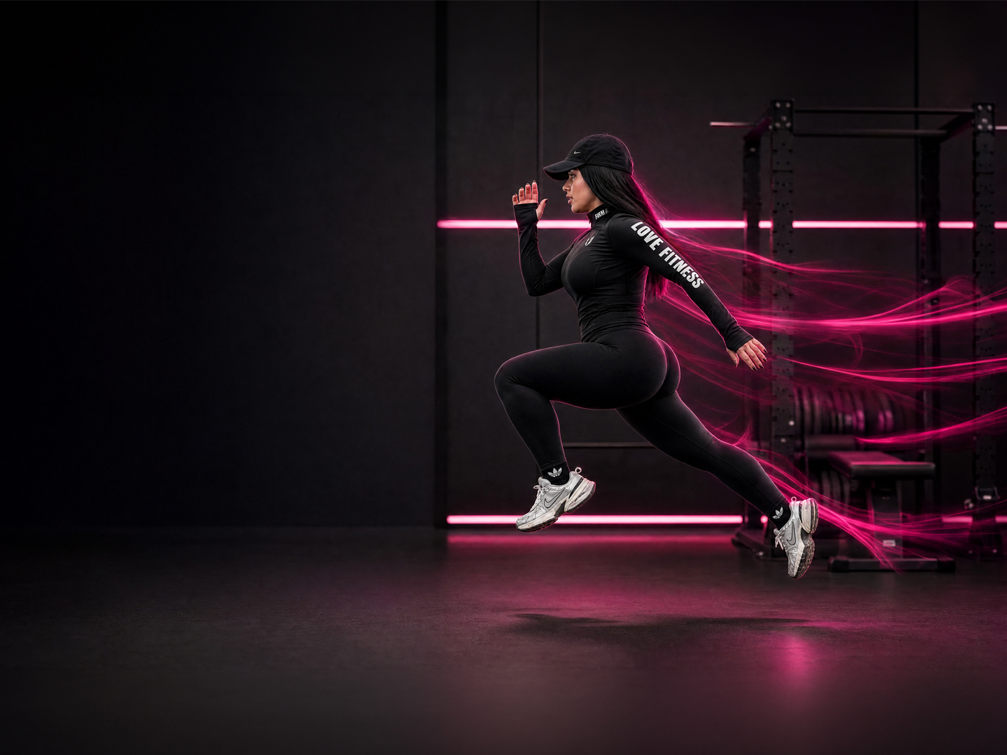 NOUF personal training in the gym